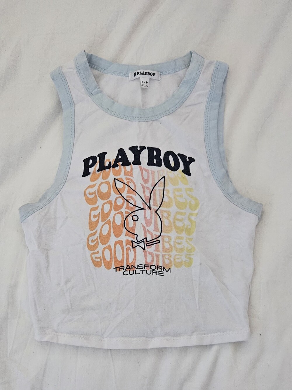 Playboy White Tank Top💋